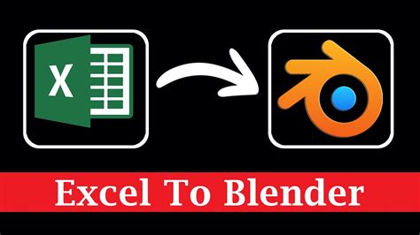 Animate Excel Data With Blender Convert Your Excel File Into 3d