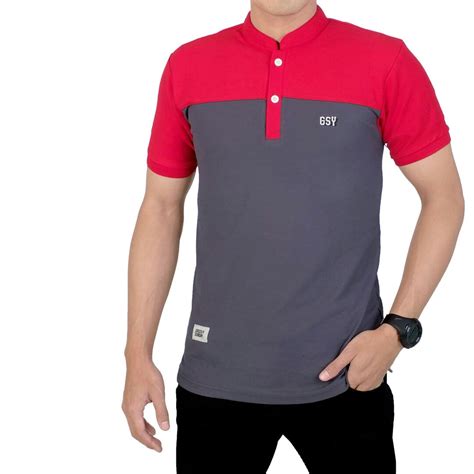 Polo Shirt Pria Original Baju Kerah Pria Dewasa Kaos Kerah Kombinasi 2