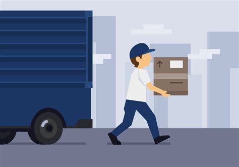 Vector Delivery Man - Download Free Vector Art, Stock Graphics & Images