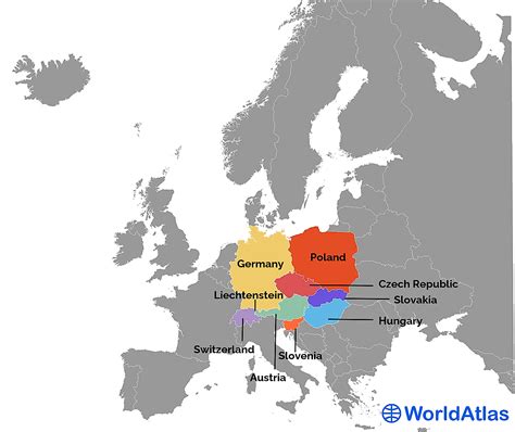 Central European Countries Worldatlas