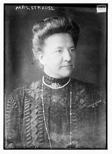 Mrs Isidor Straussida Strausrosalie Ida Blun1849 1912american