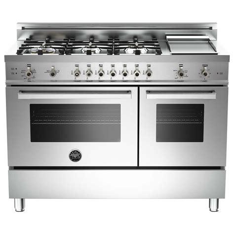 Bertazzoni Freestanding Double Oven Gas Convection Range Stainless