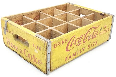 Lot Vintage Wood Coca Cola Advertising Bottle Crate