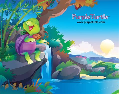 Purple Turtle Wall Paper Purple Turtle Online Preschool School Videos
