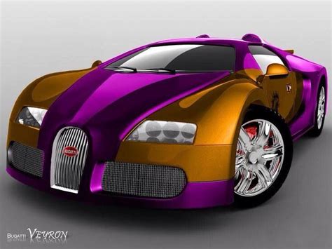 Purple And Goldlakergirl Bugatti Hello Kitty Car Bugatti