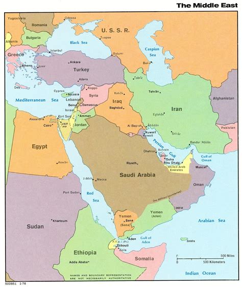 Middle East Political Map Full Size Gifex