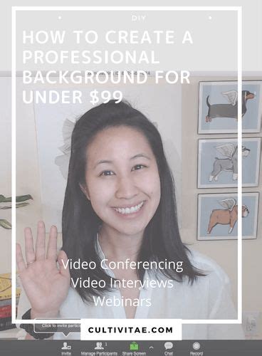 Video Interviews Create A Professional Background At Home Under 99