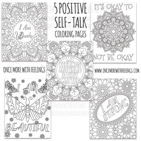 Printable Positive Self Talk Flower Template Printable Templates