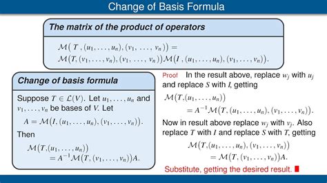 Change Of Basis Linear Algebra Slidesharetrick