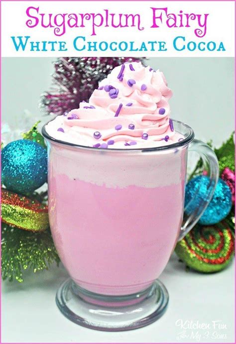 White Chocolate Cocoa Recipe With Pink Cotton Candy Whipped Cream
