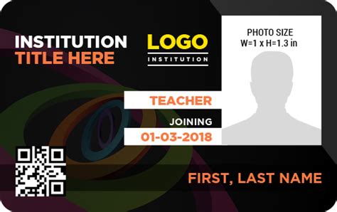 Teacher id card personal information. MS Word Photo ID Badge Templates for all Professionals | Word & Excel Templates