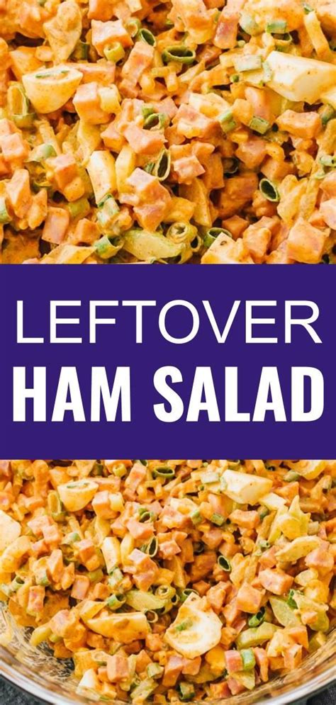 This Homemade Deviled Ham Salad Is A Simple Way To Use Up Leftover Chopped Ham Its A Healthy