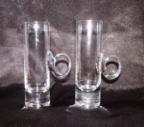 Pair Of Vintage Hand Blown Shot Glasses Aperitif By Lenox Usa Etsy Hand Blown Hand Blown