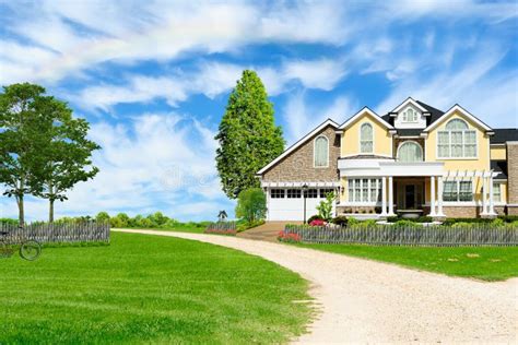 Beautiful Country House Stock Photo Image Of Mortgage 25442574