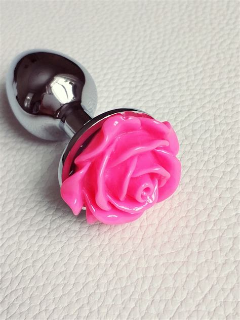 Pink Flower Butt Plug Bdsm Sex Toys Ddlg Butt Plug Anal Plug Etsy