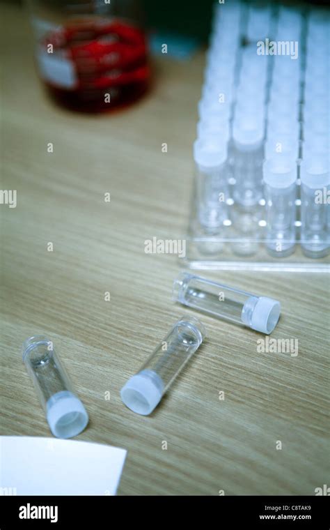 Blood Sample Storage And Laboratory Stock Photo Alamy