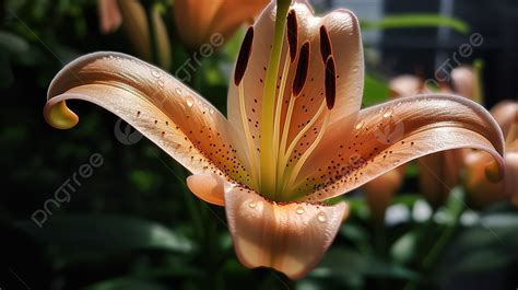 Very Orange Lily Flower Background Picture Of A Lily Plant Background