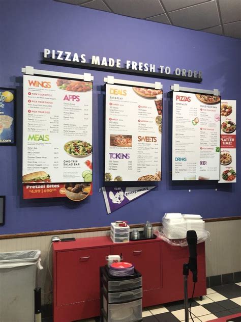 Menu At Chuck E Cheese Pizzeria Chesapeake Sams Cir