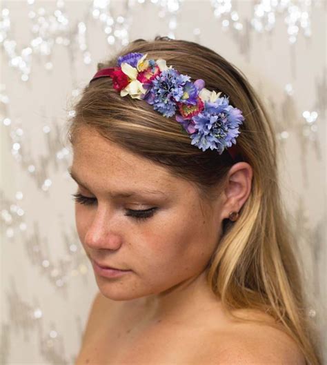 Romantic Pink Flower Headband Wedding Flower Girl Garden 2200