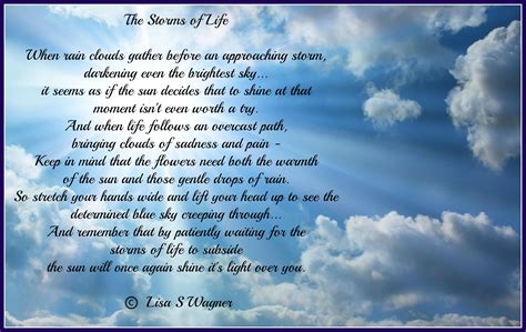 The Storms Of Life Life Quotes Poems About Life Life