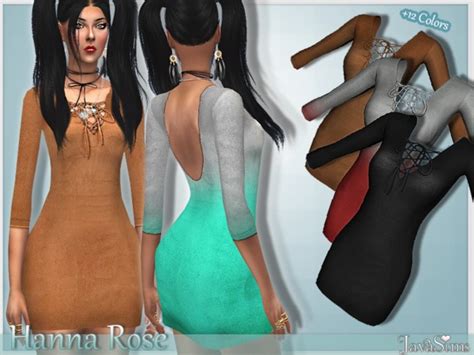 Hanna Rose Outfit By Javasims At Tsr Sims 4 Updates