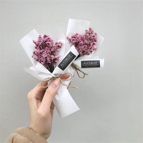 Maybe you would like to learn more about one of these? Mini Dried Flower Crystal Statice Bouquet in 2020 | Dried ...