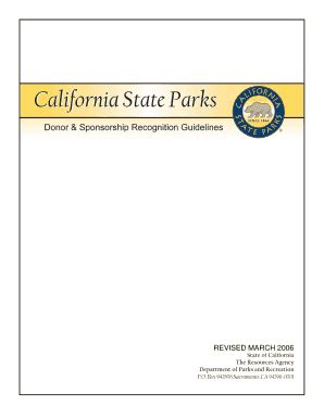 Fillable Online Parks Ca Revised March California State Parks