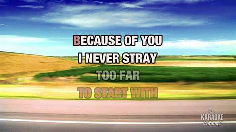 Because Of You Duet Reba Mcentire And Kelly Clarkson Karaoke With