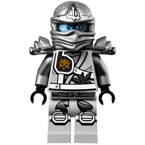 Lego Ninjago Zane Titanium Ninja Light Bluish Gray Armor Minifigure