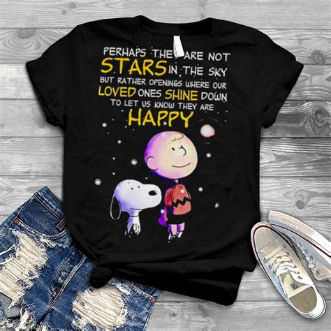 Snoopy And Charlie Brown Perhaps They Are Not Stars In The Sky Shirt