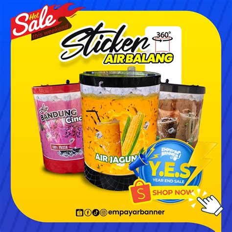 Sticker Air Balang Penuh Pelbagai Jenis Keliling Balang Shopee Malaysia