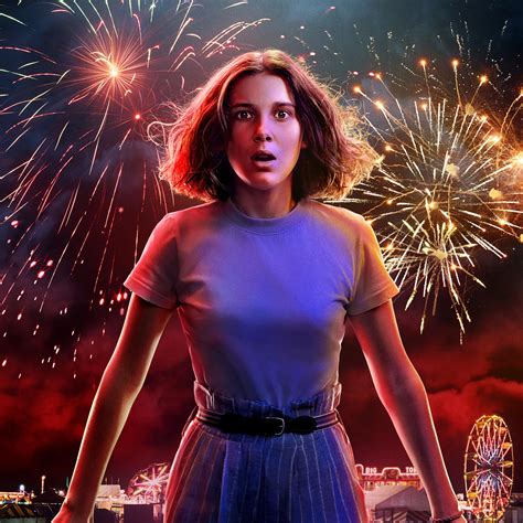 2932x2932 Millie Bobby Brown As Eleven Stranger Things 3 Poster Ipad ...