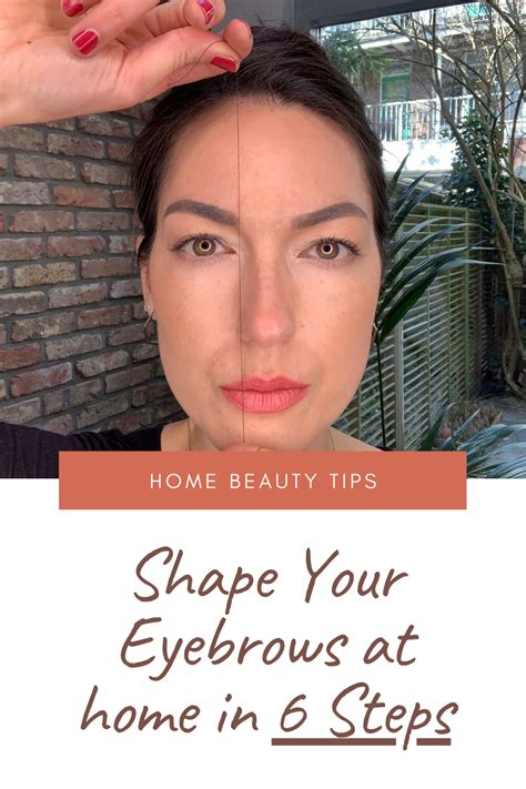 how to shape your eyebrows at home 6 easy steps