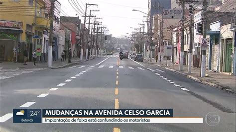 Implantação De Faixa Confunde Motoristas Na Avenida Celso Garcia Sp1 G1