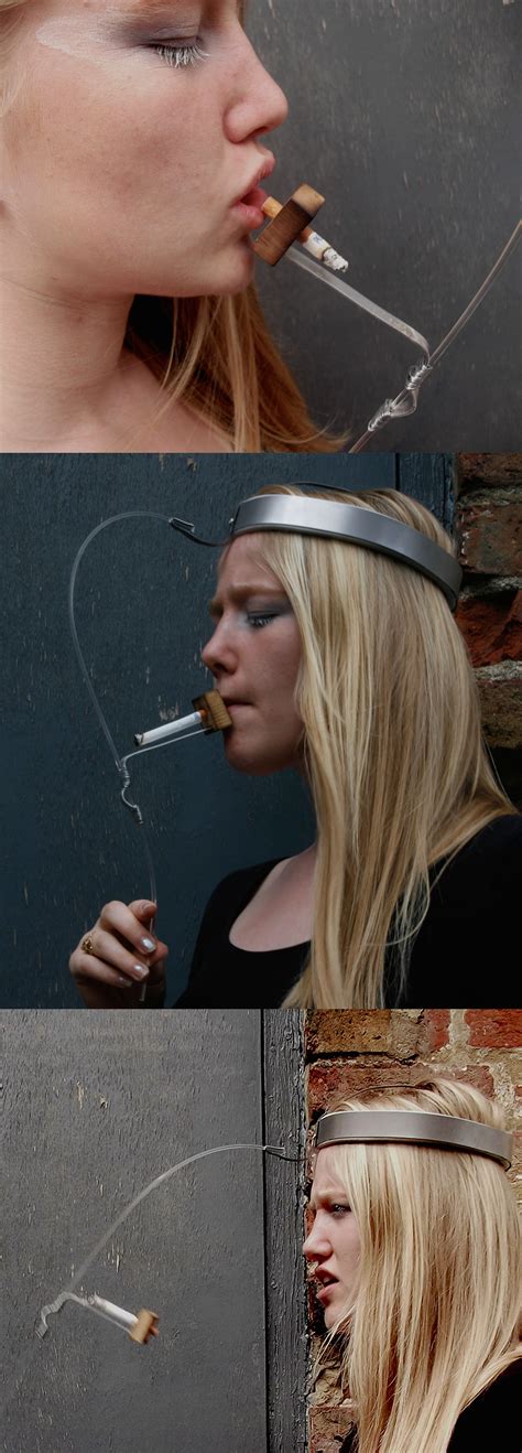 Anti Smoking Device To Help You Give Up The Head Wear Restricts And Prevents The Wearer From