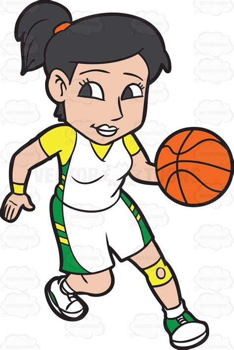 A Female Basketball Player Practicing Her Moves Before A