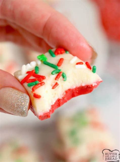 Christmas Cake Batter Fudge Butter With A Side Of Bread