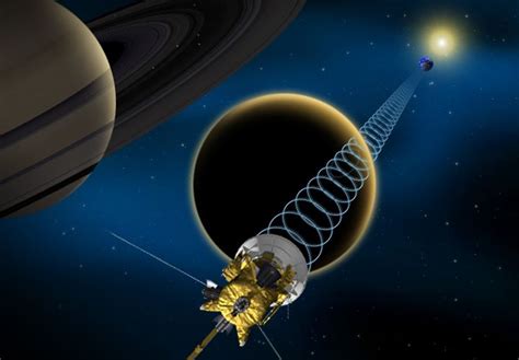 Nasa Probe Flying By Huge Saturn Moon Titan Today Space