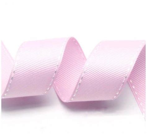 5Yards Light Pink White Grosgrain Stitch Ribbon 5mm 2 8 10mm 3 8