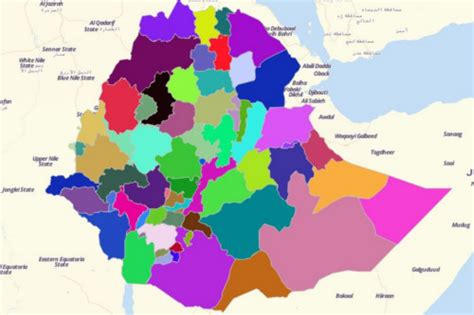 Ethiopia Zone Map