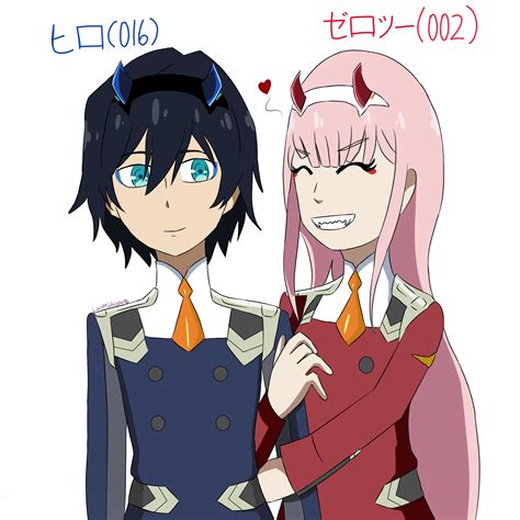 Zero Two And Hiro Darling In The Franxx Drawn By Lucy96 Danbooru