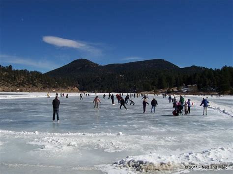 Evergreen Co Ice Skating Evergreen Lake Evergreen Colorado Usa