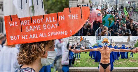Extinction Rebellion Protesters March In Swimwear Through London Metro News