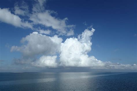 Rain Clouds Over The Sea Stock Image Image Of Clouds 90524009