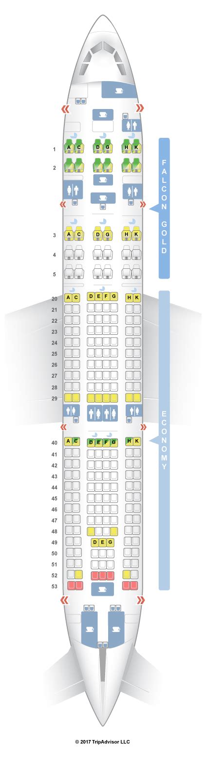 Seatguru Seat Map Gulf Air Airbus A330 200 332 V1