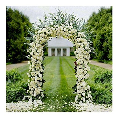 Adorox 75 Ft White Metal Arch Wedding Garden Bridal Part