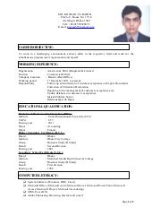 Post jobs for free, job site to post a resume. Curriculum Vitae Format Bangladesh