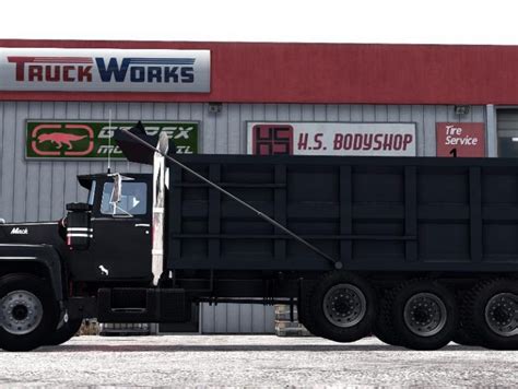 Custom Mack R Dump Truckflatbed Addon V10