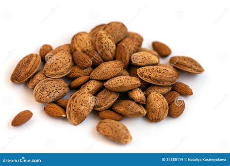 Almonds In Shell Stock Image Image Of Nutshell Heap 34380119
