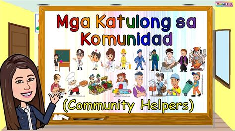 Mga Katulong Sa Komunidad Community Helpers Youtube